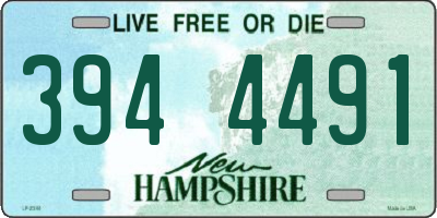 NH license plate 3944491
