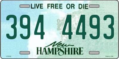 NH license plate 3944493