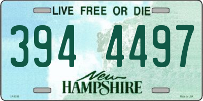 NH license plate 3944497