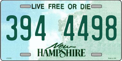 NH license plate 3944498