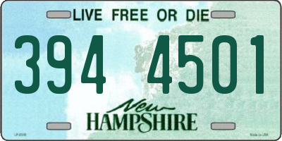 NH license plate 3944501