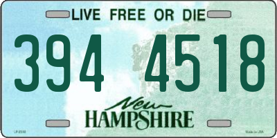 NH license plate 3944518