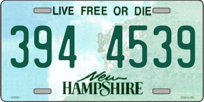 NH license plate 3944539