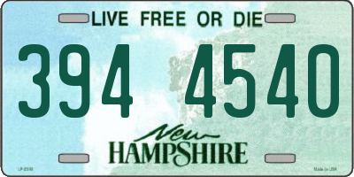 NH license plate 3944540