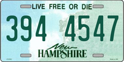 NH license plate 3944547
