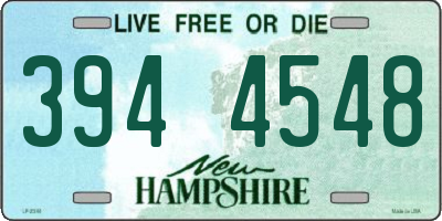 NH license plate 3944548
