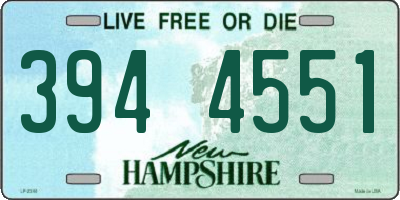 NH license plate 3944551