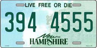 NH license plate 3944555