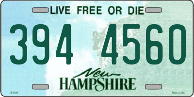 NH license plate 3944560