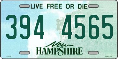 NH license plate 3944565