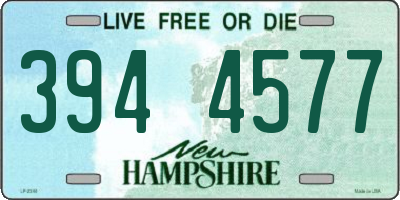 NH license plate 3944577