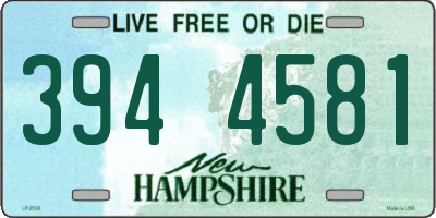 NH license plate 3944581