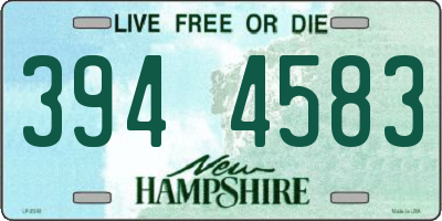 NH license plate 3944583