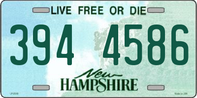 NH license plate 3944586