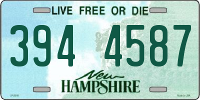 NH license plate 3944587