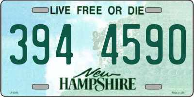 NH license plate 3944590