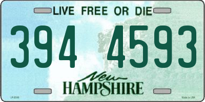 NH license plate 3944593
