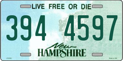 NH license plate 3944597