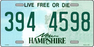 NH license plate 3944598