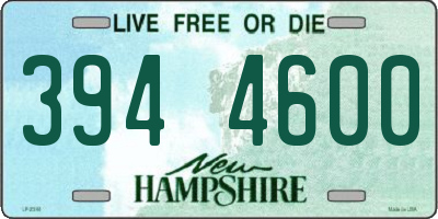 NH license plate 3944600