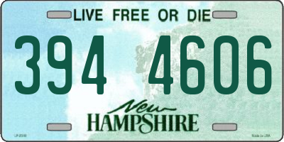 NH license plate 3944606