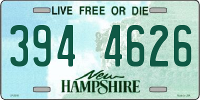NH license plate 3944626