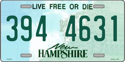 NH license plate 3944631