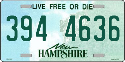 NH license plate 3944636