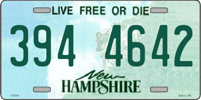 NH license plate 3944642