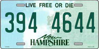 NH license plate 3944644