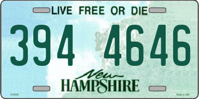 NH license plate 3944646