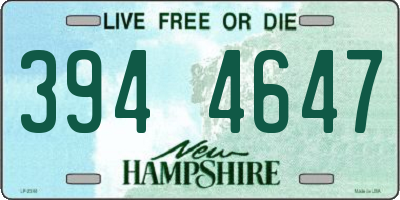 NH license plate 3944647