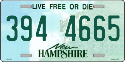 NH license plate 3944665