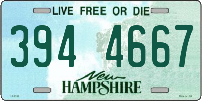 NH license plate 3944667