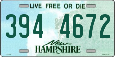 NH license plate 3944672