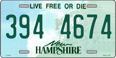 NH license plate 3944674