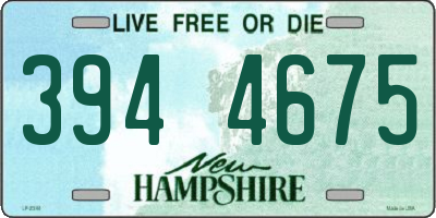NH license plate 3944675