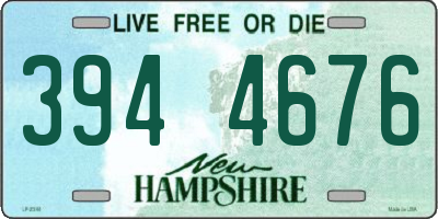 NH license plate 3944676