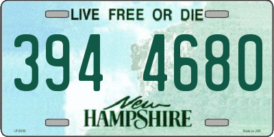 NH license plate 3944680