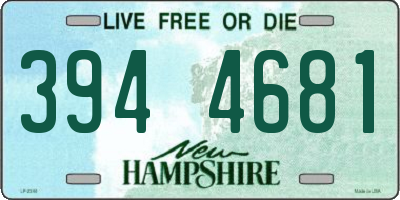 NH license plate 3944681