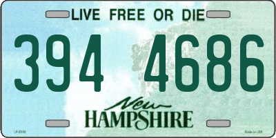 NH license plate 3944686