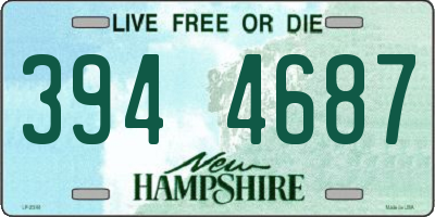 NH license plate 3944687