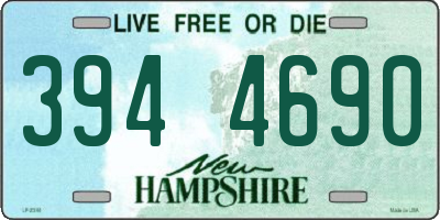 NH license plate 3944690