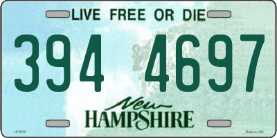 NH license plate 3944697