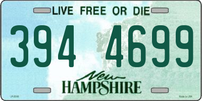 NH license plate 3944699