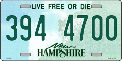 NH license plate 3944700