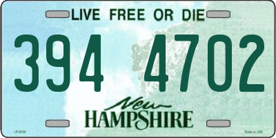NH license plate 3944702