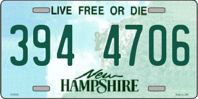 NH license plate 3944706