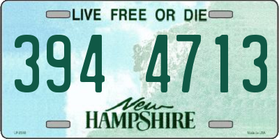 NH license plate 3944713