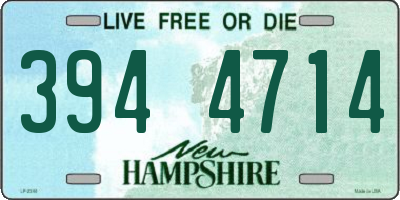 NH license plate 3944714